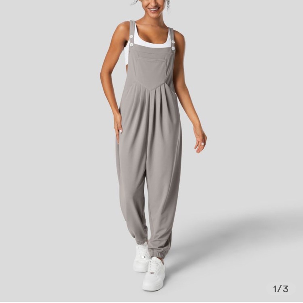 ADJUSTABLE STRAP JOGGER OVERALLS